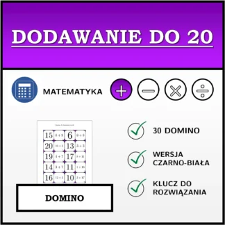 Domino: Dodawanie do 20