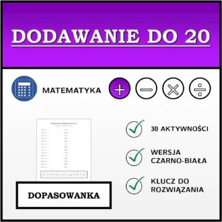 Dopasowanka: Dodawanie do 20