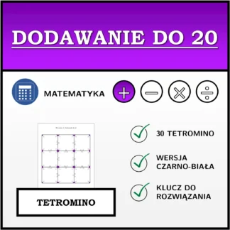 Tetromino: Dodawanie do 20