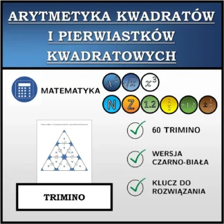 Trimino: Arytmetyka kwadratów i pierwiastków kwadratowych