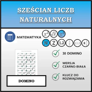 Domino: Sześcian liczb naturalnych