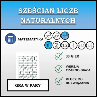 Gra w pary: Sześcian liczb naturalnych
