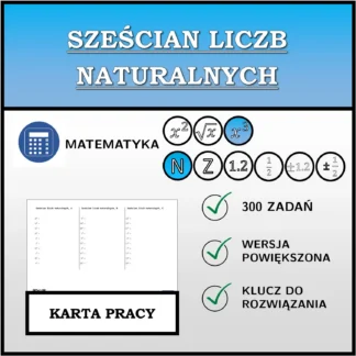 Karta pracy: Sześcian liczb naturalnych