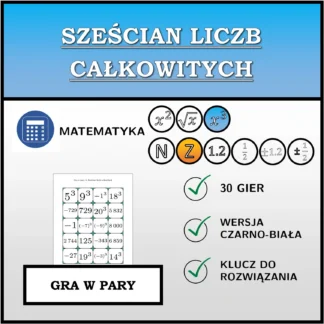 Gra w pary: Sześcian liczb całkowitych