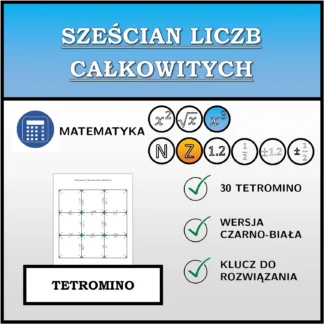 Tetromino: Sześcian liczb całkowitych