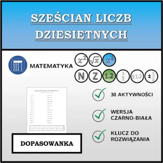 Dopasowanka: Sześcian liczb dziesiętnych
