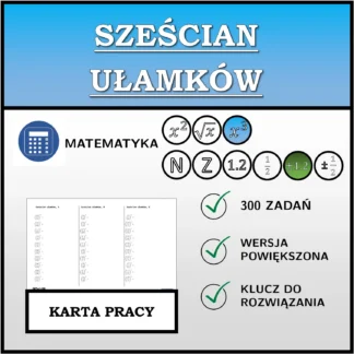 Karta pracy: Sześcian ułamków
