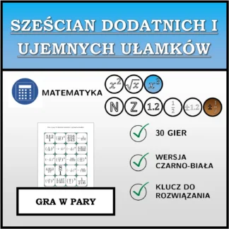 Gra w pary: Sześcian dodatnich i ujemnych ułamków