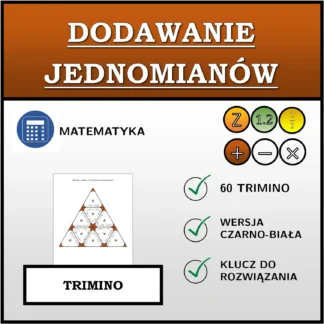 Trimino: Dodawanie jednomianów