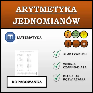 Dopasowanka: Arytmetyka jednomianów
