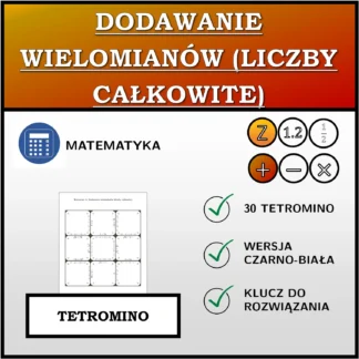 Tetromino: Dodawanie wielomianów (liczby całkowite)