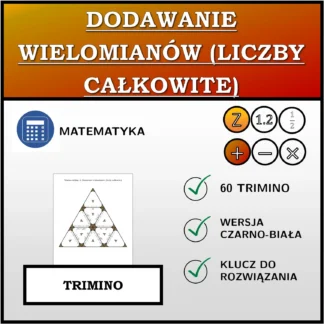 Trimino: Dodawanie wielomianów (liczby całkowite)