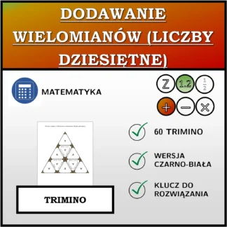 Trimino: Dodawanie wielomianów (liczby dziesiętne)