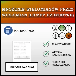 Dopasowanka: Mnożenie wielomianów przez wielomian (liczby dziesiętne)