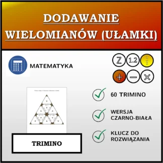 Trimino: Dodawanie wielomianów (ułamki)