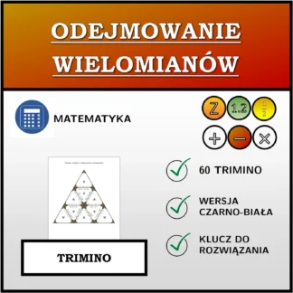Trimino: Odejmowanie wielomianów