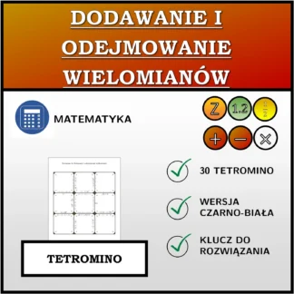 Tetromino: Dodawanie i odejmowanie wielomianów