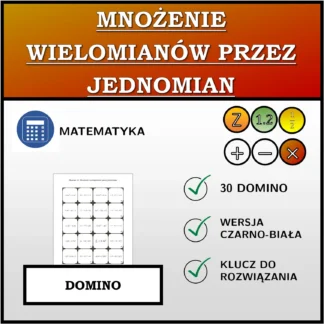Domino: Mnożenie wielomianów przez jednomian