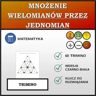 Trimino: Mnożenie wielomianów przez jednomian