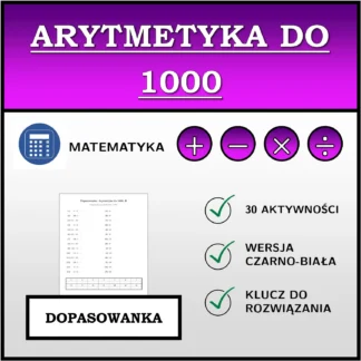 Dopasowanka: Arytmetyka do 1000