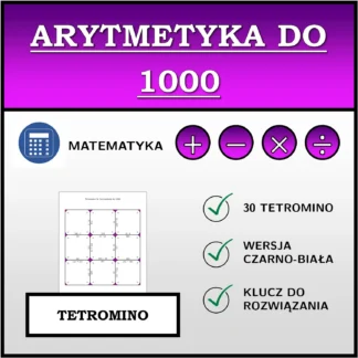 Tetromino: Arytmetyka do 1000