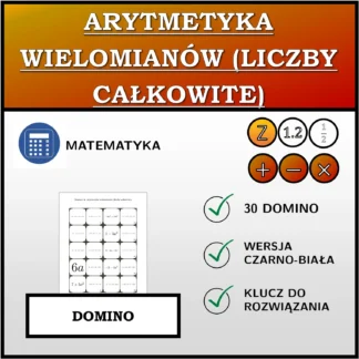 Domino: Arytmetyka wielomianów (liczby całkowite)