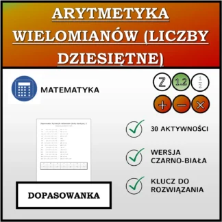 Dopasowanka: Arytmetyka wielomianów (liczby dziesiętne)