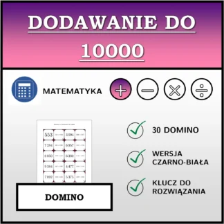 Domino: Dodawanie do 10000