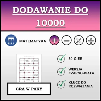 Gra w pary: Dodawanie do 10000