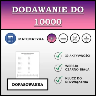 Dopasowanka: Dodawanie do 10000