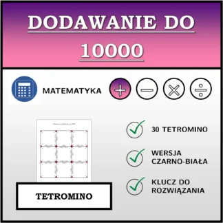 Tetromino: Dodawanie do 10000