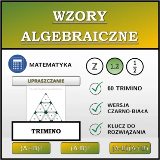 Trimino: Wzory algebraiczne, upraszczanie (liczby dziesiętne)