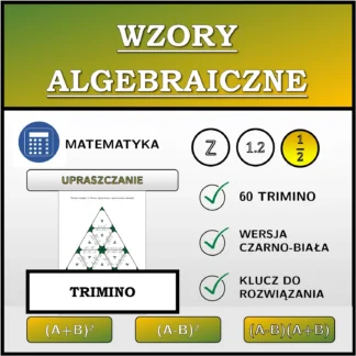 Trimino: Wzory algebraiczne, upraszczanie (ułamki)