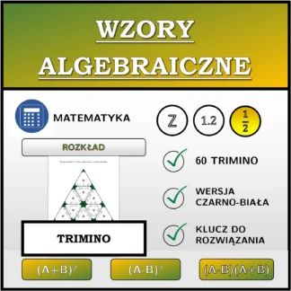 Trimino: Wzory algebraiczne, rozkład (ułamki)