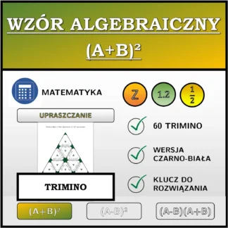 Trimino: Wzór algebraiczny (A+B)², upraszczanie