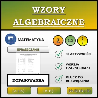 Dopasowanka: Wzory algebraiczne, upraszczanie