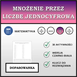 Dopasowanka: Mnożenie przez liczbę jednocyfrową