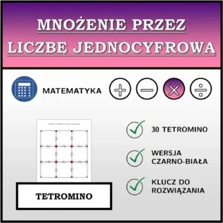 Tetromino: Mnożenie przez liczbę jednocyfrową