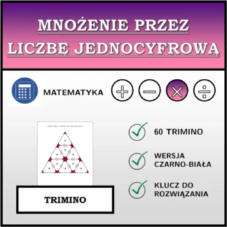 Trimino: Mnożenie przez liczbę jednocyfrową