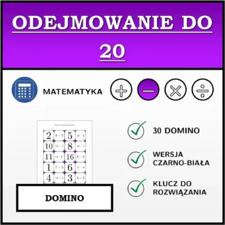 Domino: Odejmowanie do 20