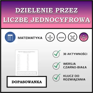 Dopasowanka: Dzielenie przez liczbę jednocyfrową