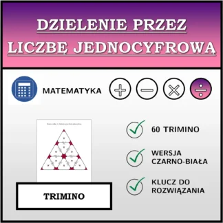 Trimino: Dzielenie przez liczbę jednocyfrową