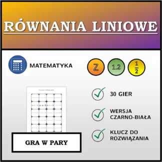 Gra w pary: Równania liniowe