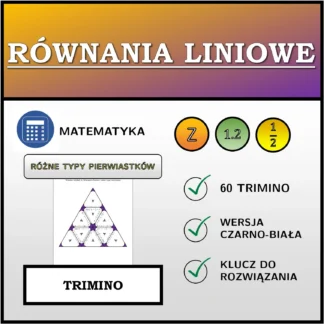 Trimino: Równania liniowe, różne typy rozwiązań