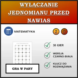 Gra w pary: Wyłączanie jednomianu przed nawias