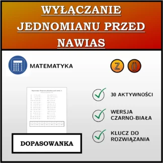 Dopasowanka: Wyłączanie jednomianu przed nawias