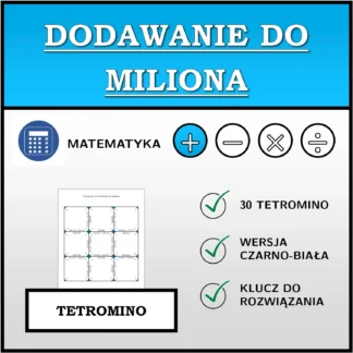 Tetromino: Dodawanie do miliona
