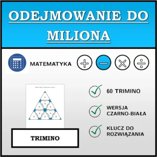 Trimino: Odejmowanie do miliona