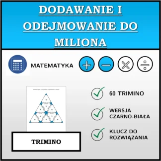 Trimino: Dodawanie i odejmowanie do miliona