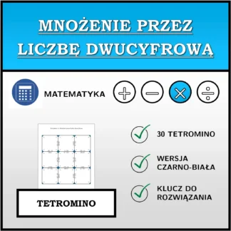 Tetromino: Mnożenie przez liczbę dwucyfrową
